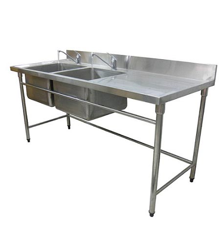 Bàn 2 chẩu rửa  công nghiệp