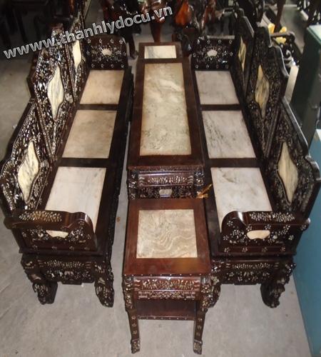 Bộ bàn ghế gỗ gụ 01