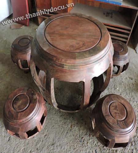 Bộ đôn trống gỗ trắc