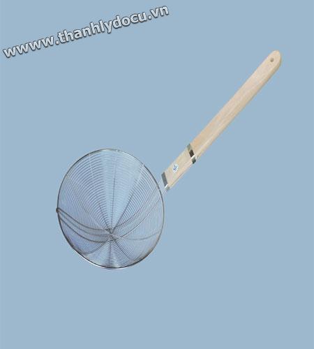 Chao lì inox cán gỗ