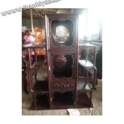 Tủ trưng bày rượu gỗ gụ