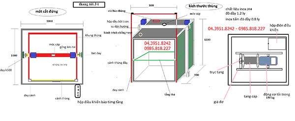 Thang máy tải thực phẩm