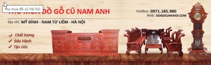 Cửa hàng thu mua nội thất cũ tại Hà Nội