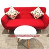 Sofa văng nỉ đỏ 1m6