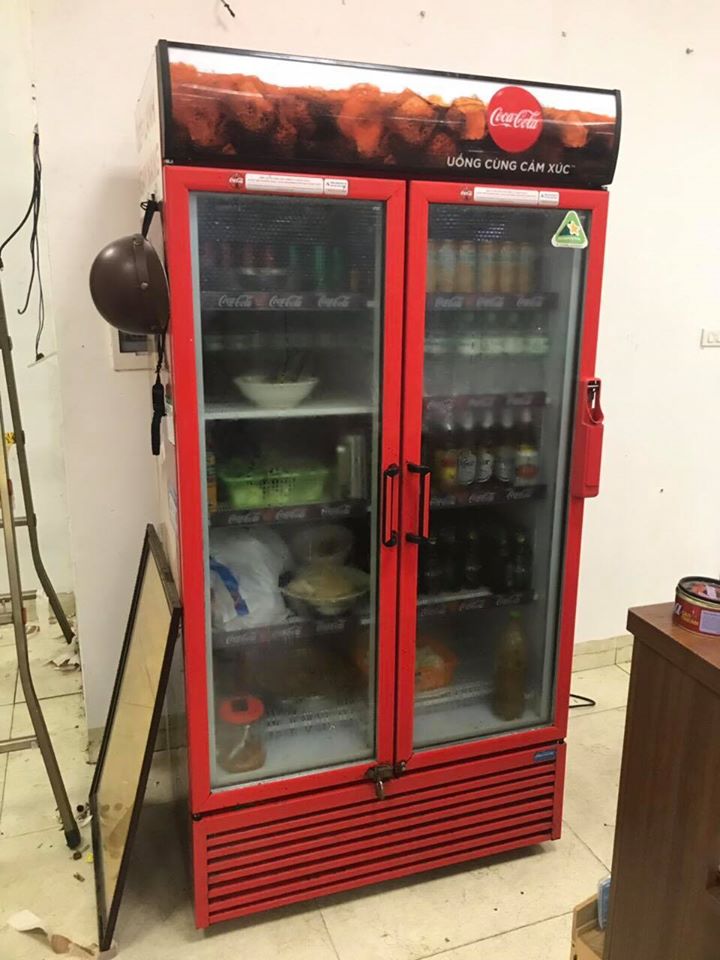 Thanh lý tủ mát Coca Cola 2 cánh tại chợ đồ cũ Quảng Ninh