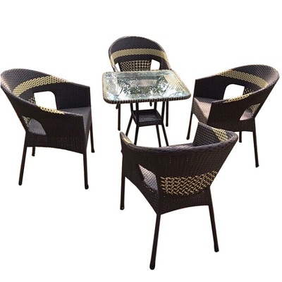 Bàn ghế mây nhựa giả mây TT02