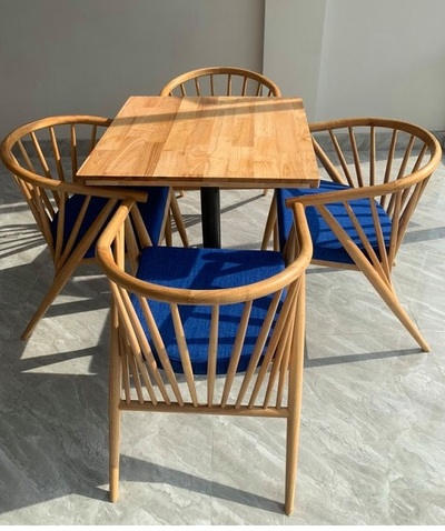 Bộ bàn cafe chân sắt ghế Genny