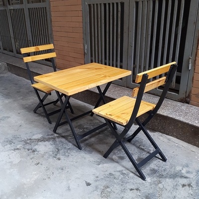 Bộ bàn ghế cafe xếp TT01