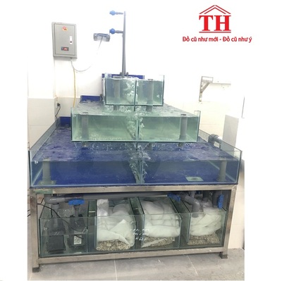 Bể hải sản tràn 3 tầng ba mặt