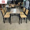 thanh lý bộ bàn ăn 4 ghế chân sắt thanh lý