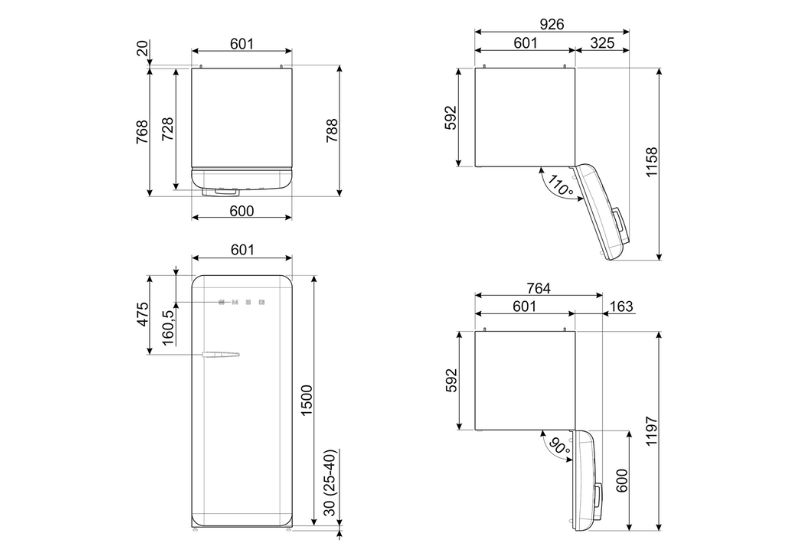 TỦ LẠNH SMEG FAB28RRD5 535