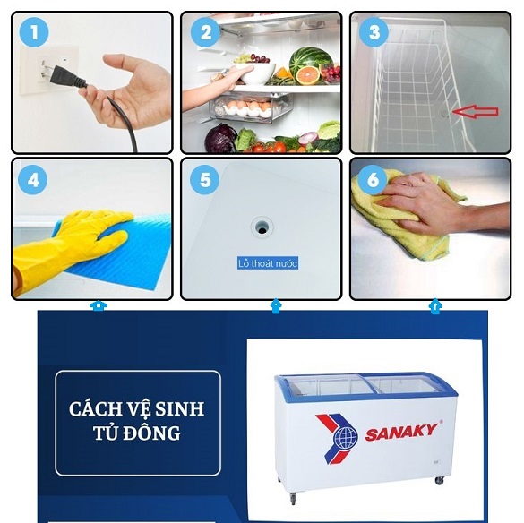 Hướng dẫn vệ sinh tủ đông đơn giản tại nhà đơn giản và đúng cách