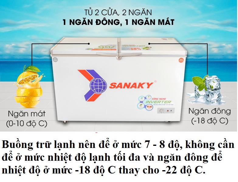 điều chỉnh nhiệt độ tủ đông hợp lý để bảo quản thực phẩm đông lạnh